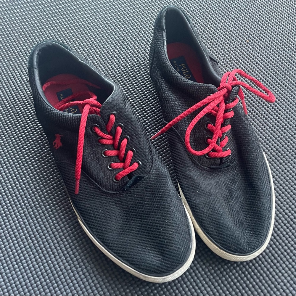 POLO Ralph Lauren Vaughn Tie Up Lace Tennis Shoes